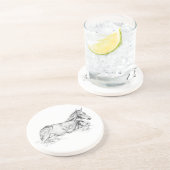 Ruhige Zeit Sandstein Untersetzer (Seite)