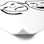 Ruhiger Akteur bei der Arbeit Poster (Ecke)