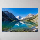 Ruhiger Alpensee Berg Poster (Vorne)