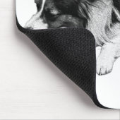 ruhiger Arbeitsbereich, Corgi ruht Mousepad (Ecke)