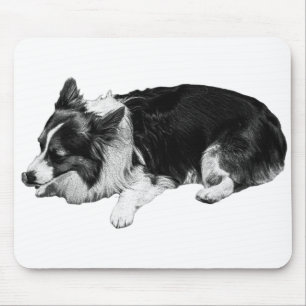 ruhiger Arbeitsbereich, Corgi ruht Mousepad