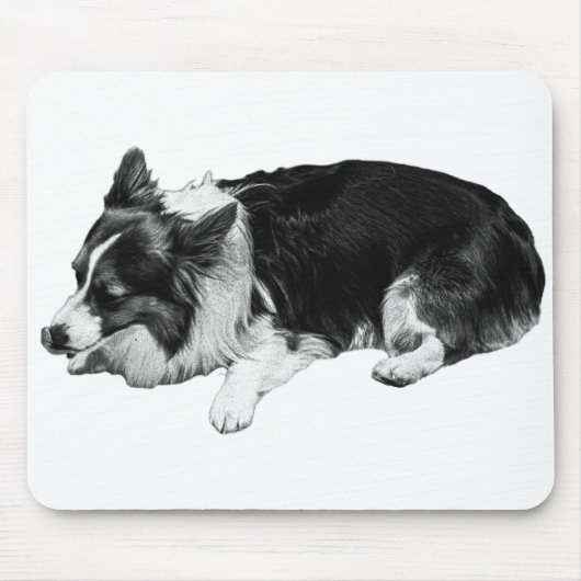 ruhiger Arbeitsbereich, Corgi ruht Mousepad (Vorne)