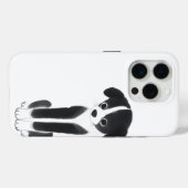 Ruhiger Begleiter – Zen-Tinten-Hündchen Case-Mate iPhone Hülle (Rückseite (Horizontal))