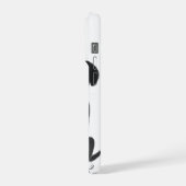 Ruhiger Begleiter – Zen-Tinten-Hündchen iPhone Hülle (Linke Seite)