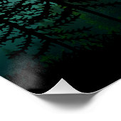 RUHIGER BERG MITTERNACHTSWALD POSTER (Ecke)