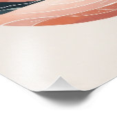 Ruhiger Berg Sonnenuntergang Fotodruck (Ecke)