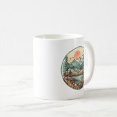 Ruhiger Bergsee Kaffeetasse (VorderseiteRechts)