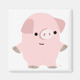 Ruhiger Cartoon Pig-Magnet Magnet