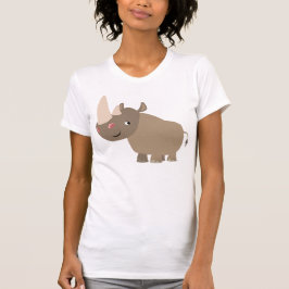Ruhiger Cartoon Rhino Women T - Shirt