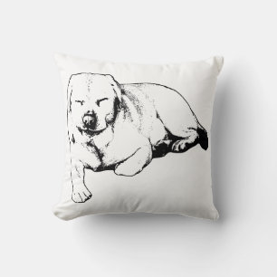 Ruhiger Couch Labrador, weiches Lächeln Kissen