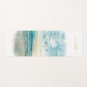 Ruhiger Friedlicher Ozean Ufer Sonnenname Yogamatte (Vorderseite (Horizontal))