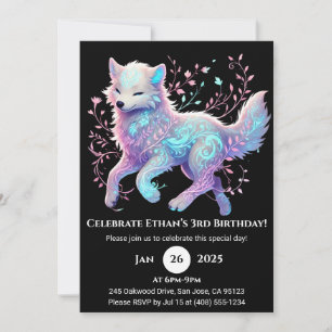 Ruhiger Geburtstag des Gartenwolfs Einladung