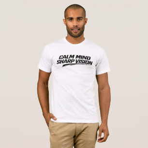 RUHIGER GEIST SCHARFER BLICK Minimaler Streetwear- T-Shirt