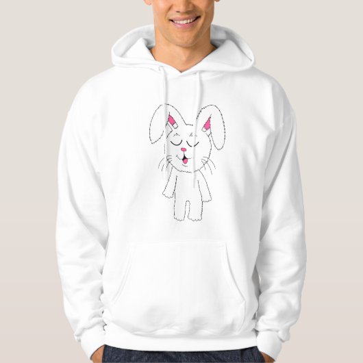 Ruhiger Hasenpullover Hoodie (Vorderseite)