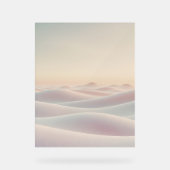 Ruhiger, heller Hintergrund mit Sanddünen Acrylschild (Vorderseite)