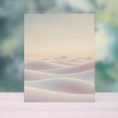 Ruhiger, heller Hintergrund mit Sanddünen Acrylschild (Neutral)