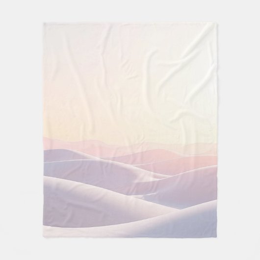 Ruhiger, heller Hintergrund mit Sanddünen Fleecedecke (Vorderseite)