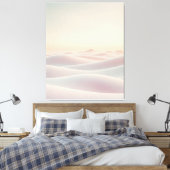 Ruhiger, heller Hintergrund mit Sanddünen Leinwanddruck (Insitu (Schlafzimmer))