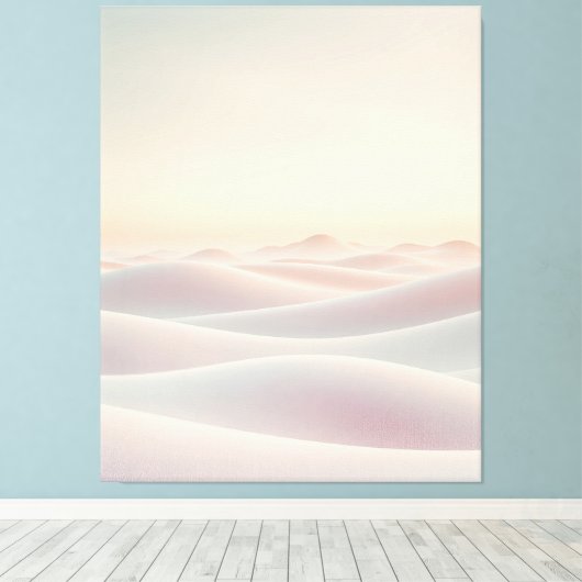 Ruhiger, heller Hintergrund mit Sanddünen Leinwanddruck (Insitu (Holzboden))
