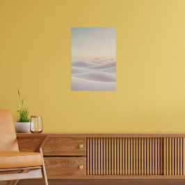 Ruhiger, heller Hintergrund mit Sanddünen Poster