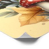 Ruhiger Herbstgarten mit Gnome Poster (Ecke)