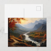 Ruhiger Herbststrom Postkarte (Vorne/Hinten)