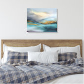 Ruhiger Horizont in Bewegung Leinwanddruck (Insitu (Schlafzimmer))