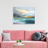 Ruhiger Horizont in Bewegung Leinwanddruck (Insitu (Wohnzimmer))