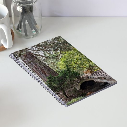 Ruhiger japanischer botanischer Garten Notizblock