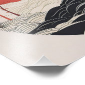 Ruhiger japanischer Garten mit Koi Pond Fotodruck (Ecke)