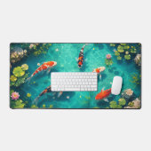 Ruhiger Koi-Teich Zen-Garten Schreibtischunterlage (Tastatur & Maus)