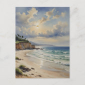 Ruhiger Küstensunrise Postkarte (Vorderseite)