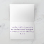 Ruhiger Lavendel Fields Inspiration Gruß Karte (Innenseite)