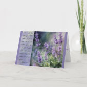 Ruhiger Lavendel Fields Inspiration Gruß Karte (Vorderseite)