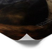 Ruhiger Lurcher Sight Hound Poster (Ecke)