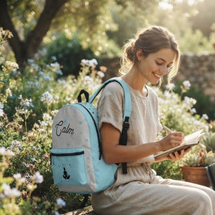 Ruhiger Minimalist Moderne Ästhetik Reise Bedruckter Rucksack