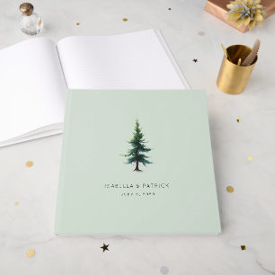 Ruhiger Minz Immergrüner Baum Gästebuch