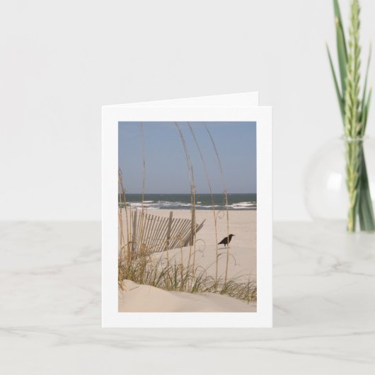 Ruhiger Moment auf einem Hilton Head Strand Karte (Vorderseite)