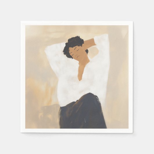 ruhiger Moment Serviette (Vorderseite)