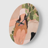 Ruhiger Nachmittag Große Wanduhr (Winkel)