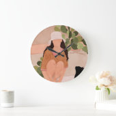 Ruhiger Nachmittag Große Wanduhr (Zuhause)