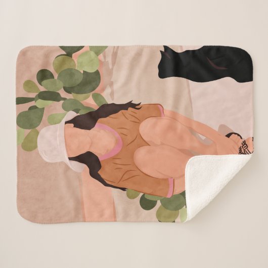 Ruhiger Nachmittag Sherpadecke (Vorderseite (Horizontal))