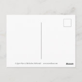 Ruhiger Ort - Katzenpostkarte Postkarte (Rückseite)