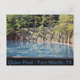 Ruhiger Pool - Fort Worth Water Garden # 4 Postkarte