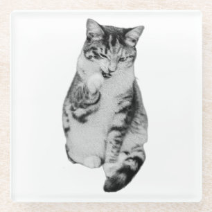 Ruhiger Raum Glasuntersetzer