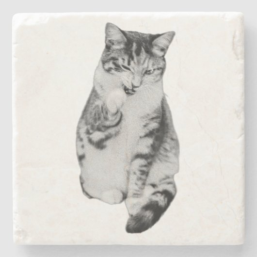 Ruhiger Raum Steinuntersetzer (Vorderseite)