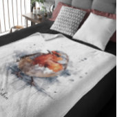 Ruhiger Robin, individuell Fleecedecke