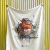 Ruhiger Robin, individuell Fleecedecke