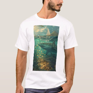 Ruhiger Sailboat Artistic Cover T - Shirt