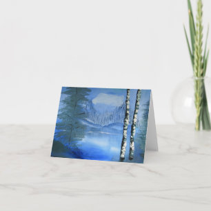 Ruhiger See-freier Raum Notecard Karte